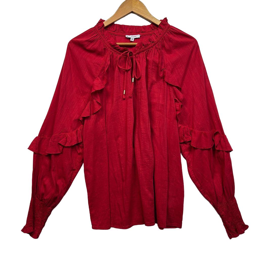 Target Red Cotton Top - Size 16