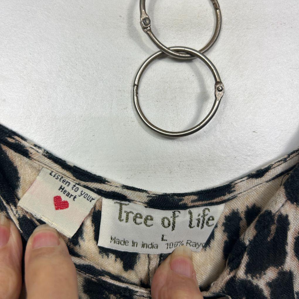 Tree of Life Leopard Print Jumpsuit - Size L