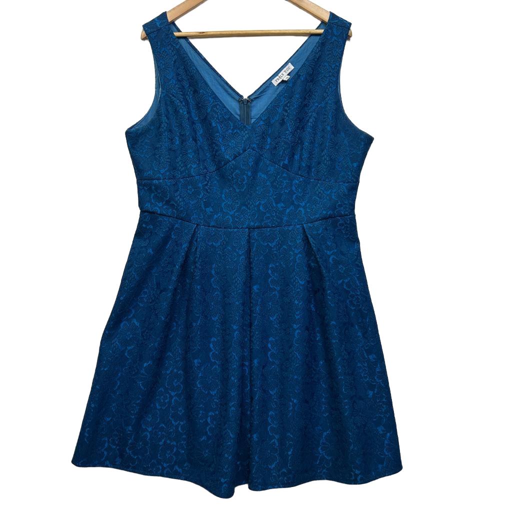 Truly You Blue Lace Dress - Size 20