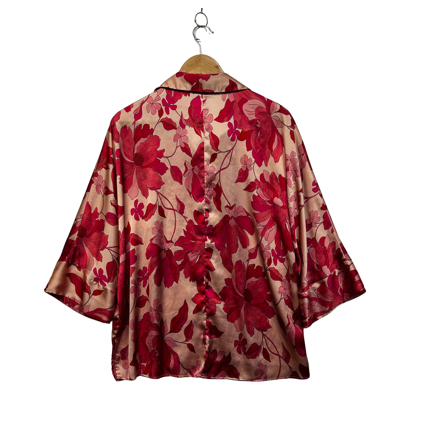 Zara Pink Floral Shirt - Size L