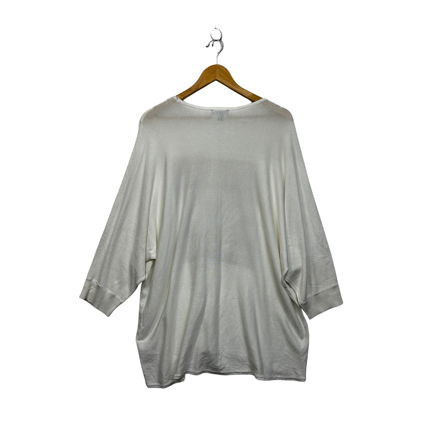 Autograph White Star Sheer Knit Top - Size 20/L