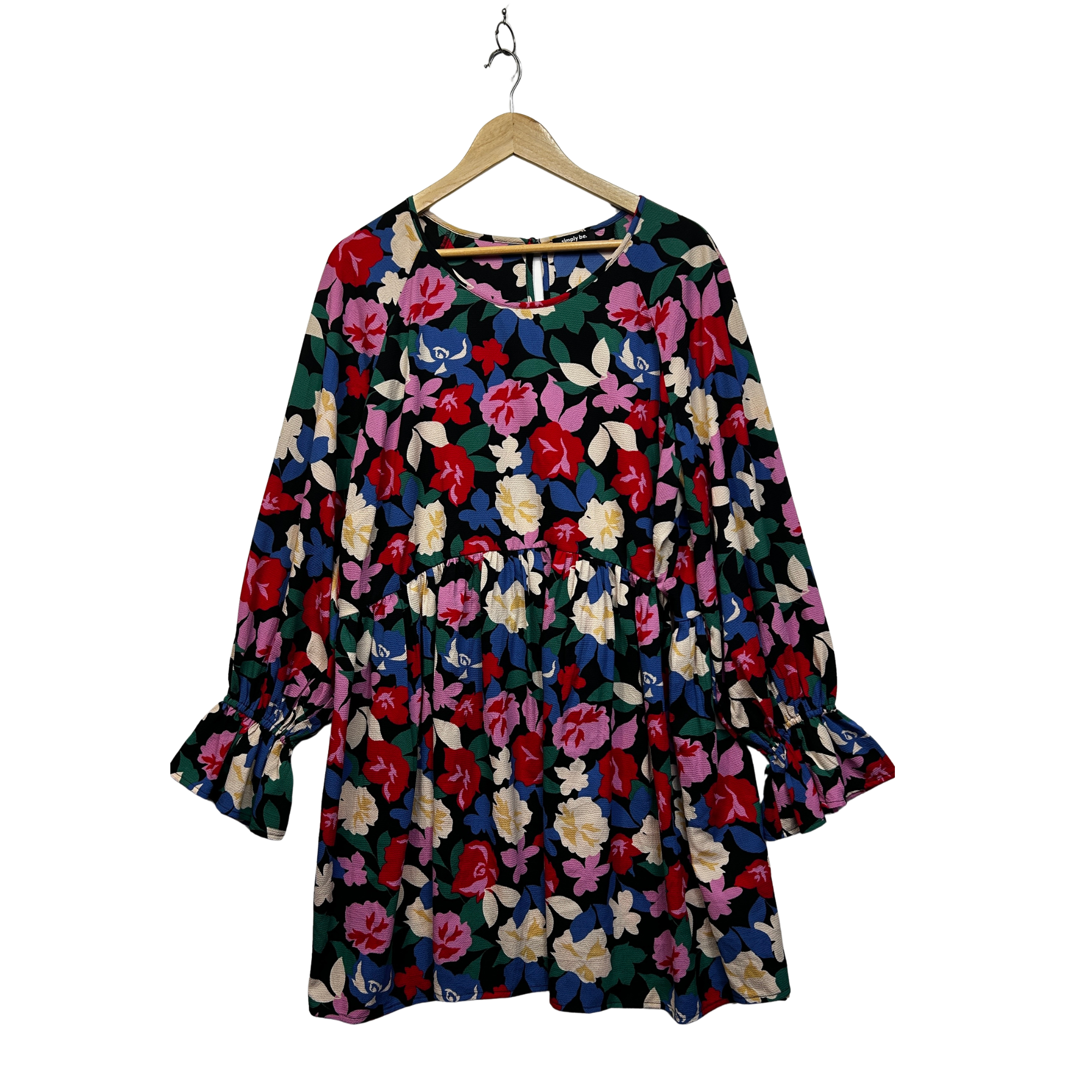 Simply Be Multicoloured Floral Dress - Size 18/20