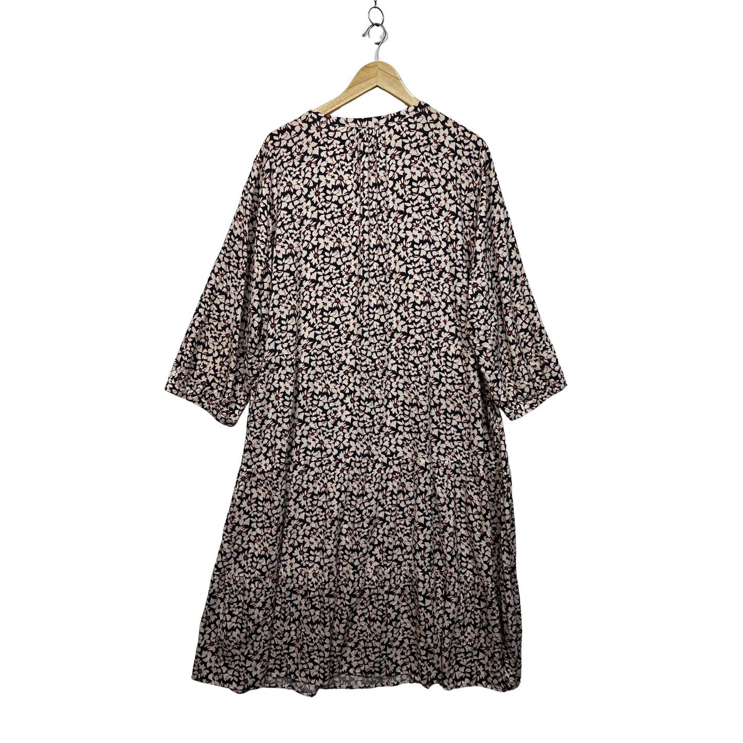 Suzanne Grae Black White Floral Dress - Size 24