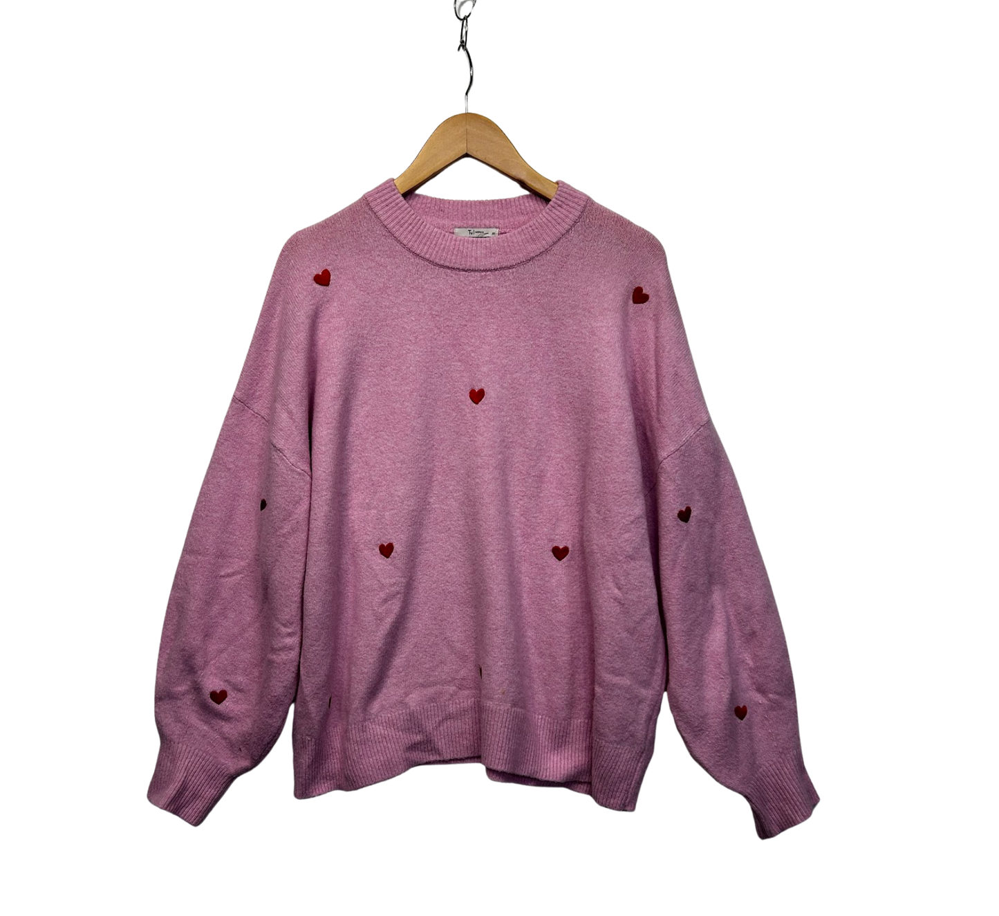 Tu Pink Hearts Jumper - Size 20