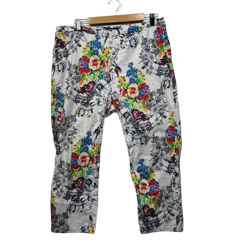 Vassalli Multicoloured Cotton Pants - Size 16