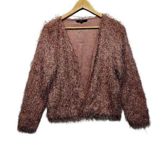 Vero Moda Pink Fluffy Cardigan - Size L