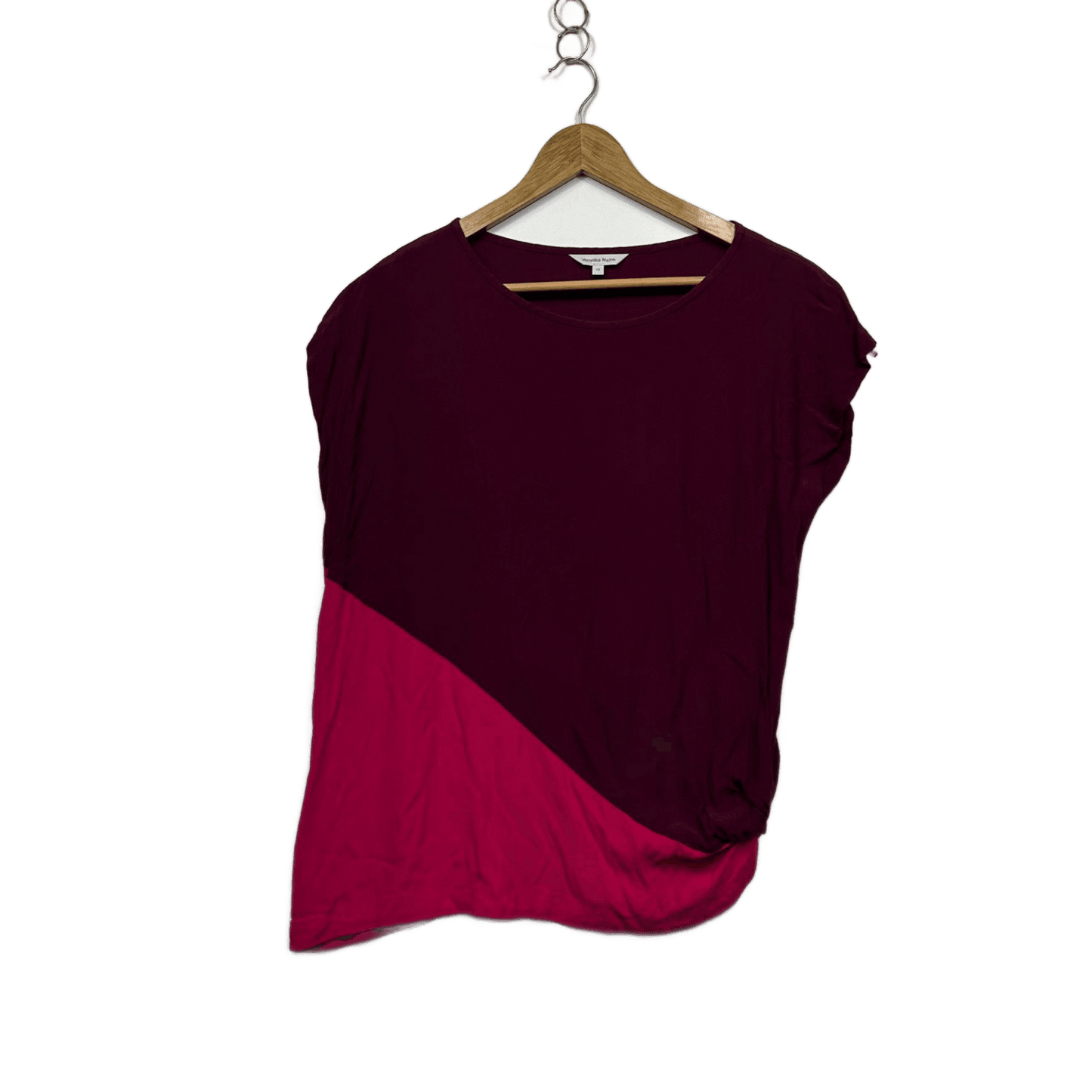 Veronika Maine Short Sleeve Pink Plum Tops\ Size 12