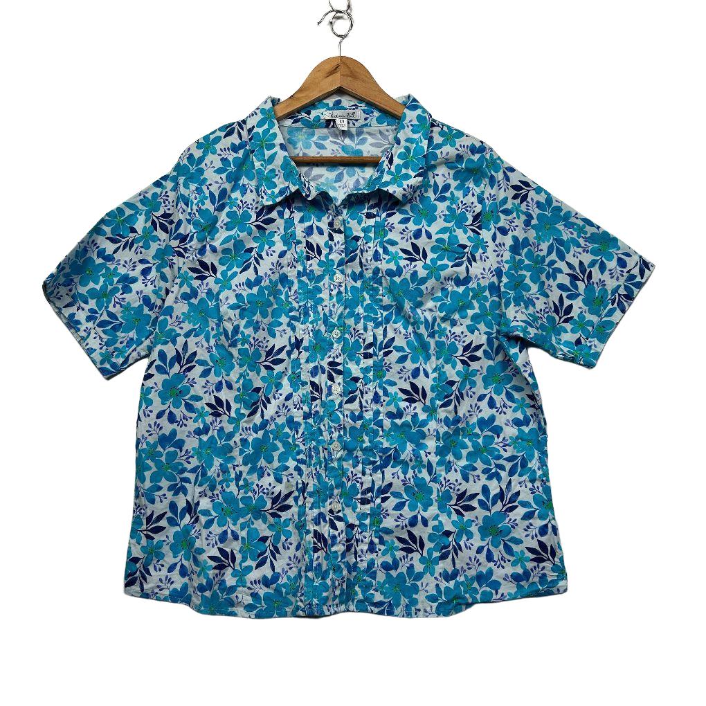 Victoria Hill Blue Cotton Shirt - Size 20