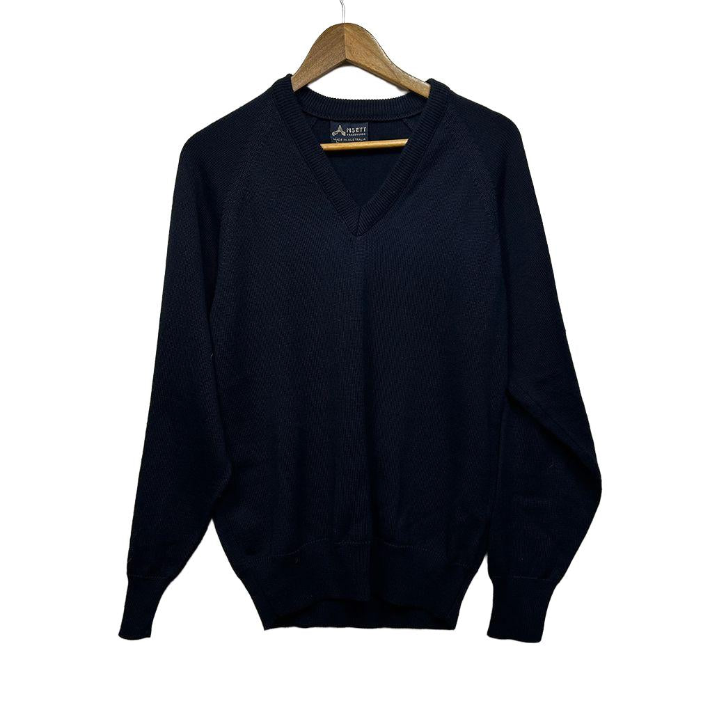 Vintage Ansett Tradewinds Navy Jumper - Size 18