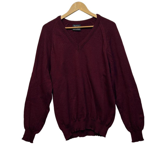 Vintage Goodman Burgundy Wool Jumper - Size 20