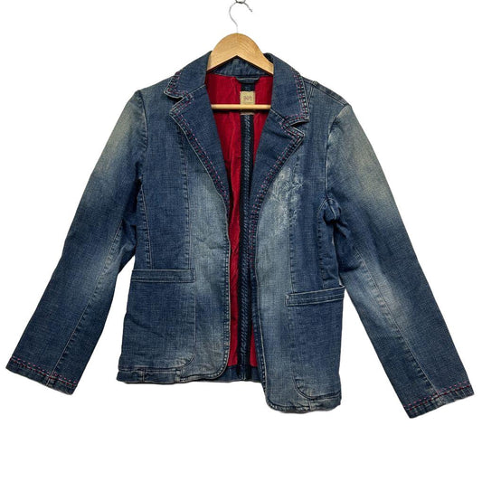 Vintage Lee Blue Denim Cotton Jacket - Size L