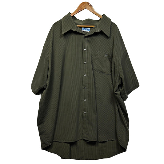 Vintage Striped Made in Australia Khaki Shirt - Size 5XL