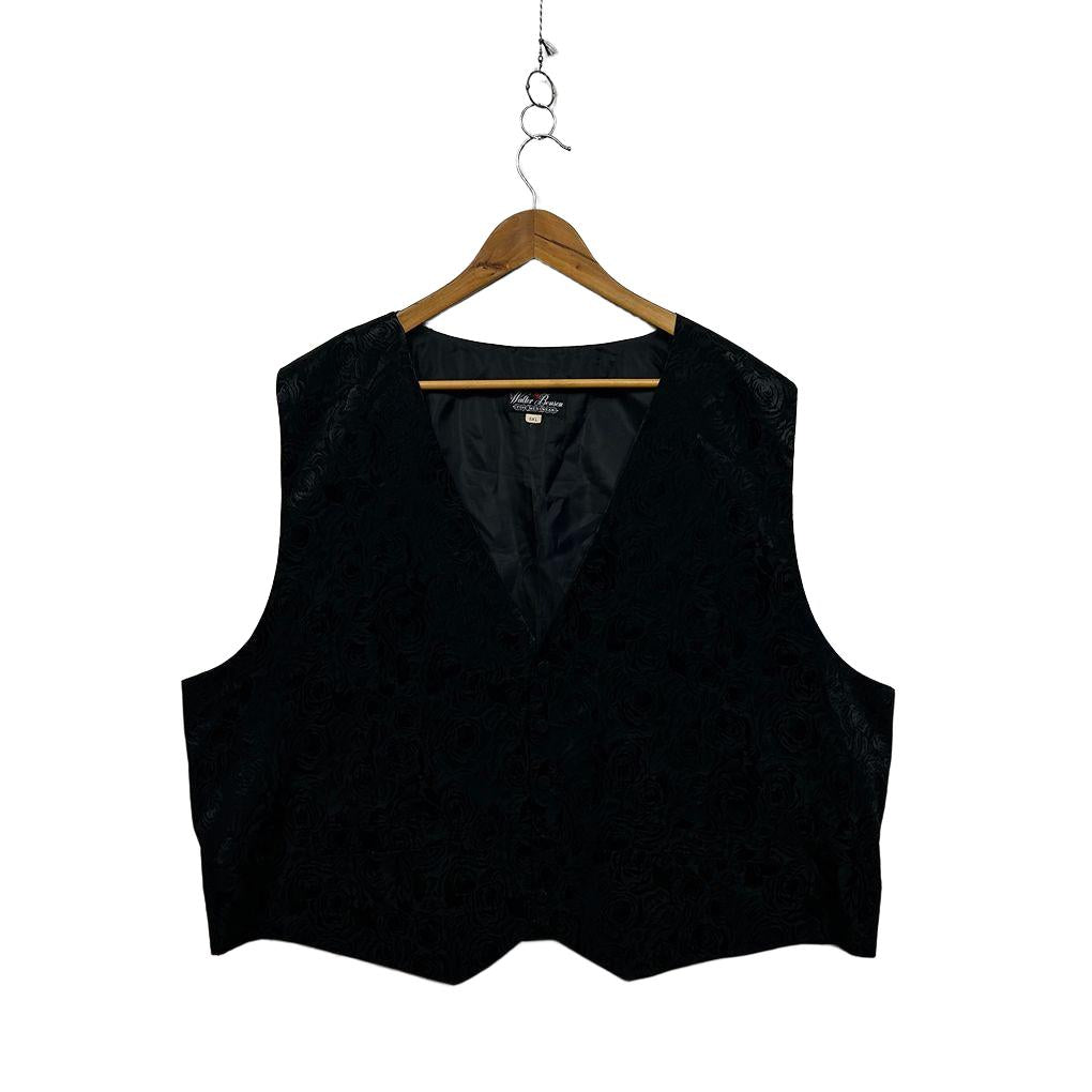 Vintage Walter Benson Made in Australia Black Mens Vest - Size 5XL