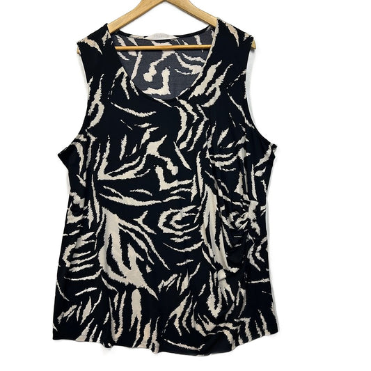 Virtuelle Black Beige Top - Size 22/XL