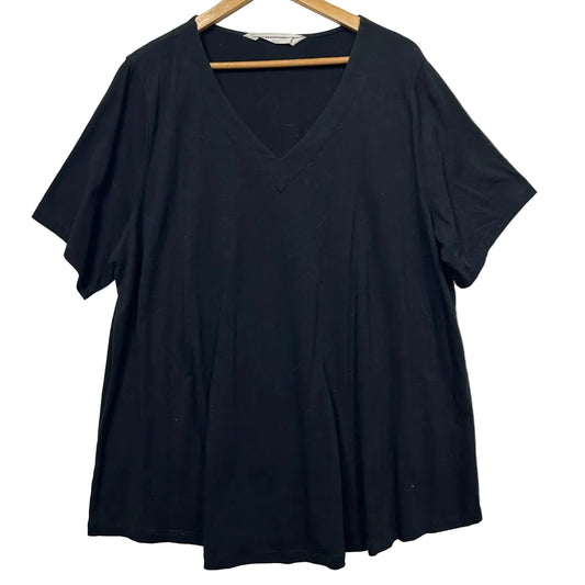 Virtuelle Black Cotton Top - Size 18/M
