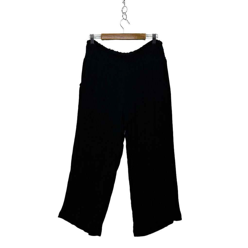 Virtuelle Black Cropped Pants - Size 14