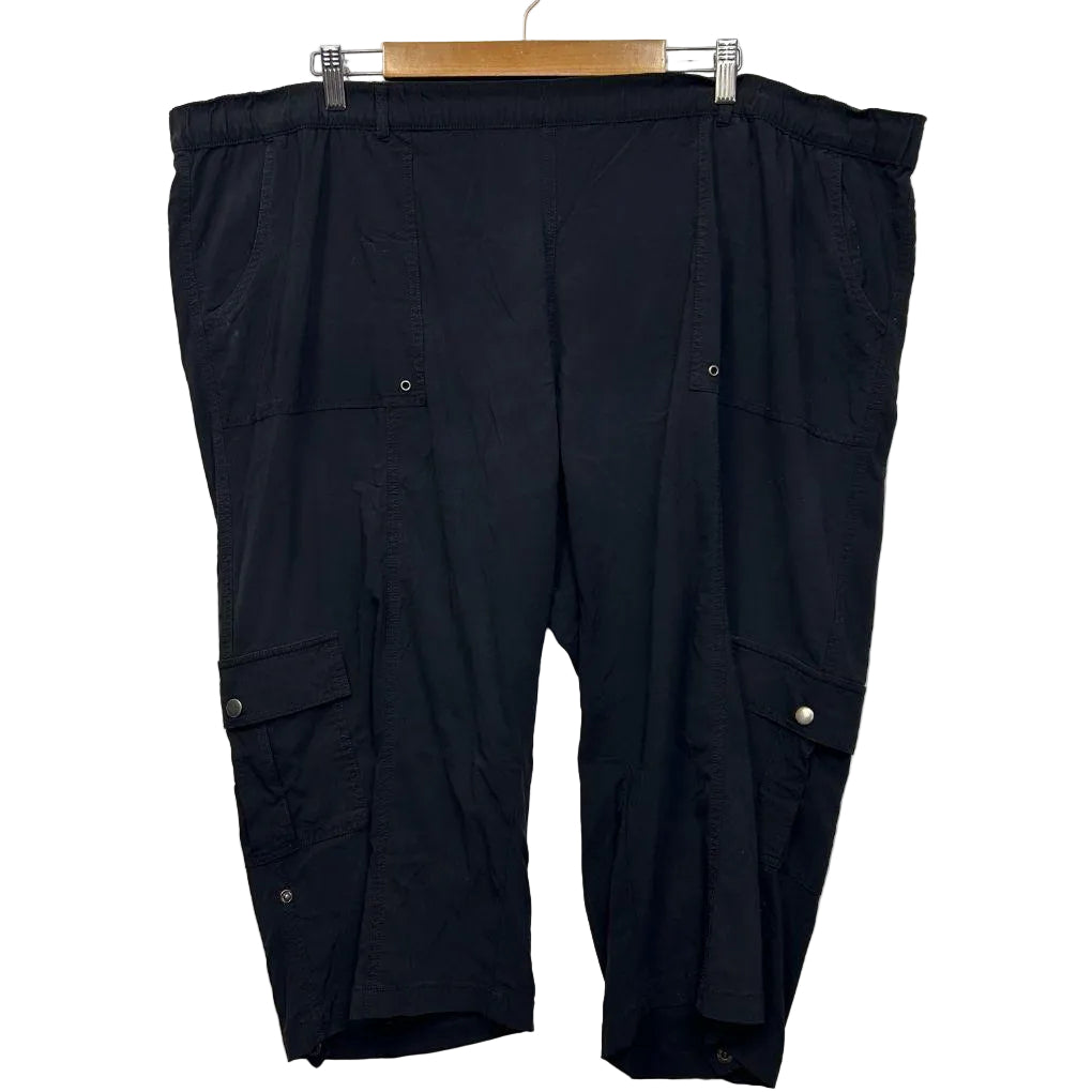Virtuelle Black Cropped Pants - Size 24