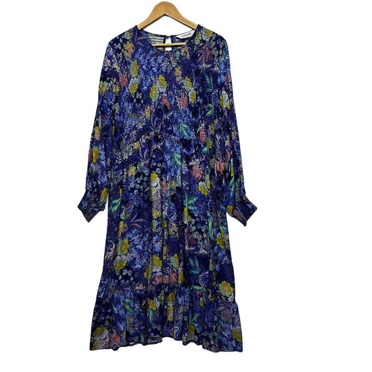 Virtuelle Floral Shirred Dress - Size 20
