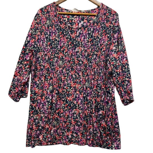 Virtuelle Floral Cotton Top - Size 22/XL