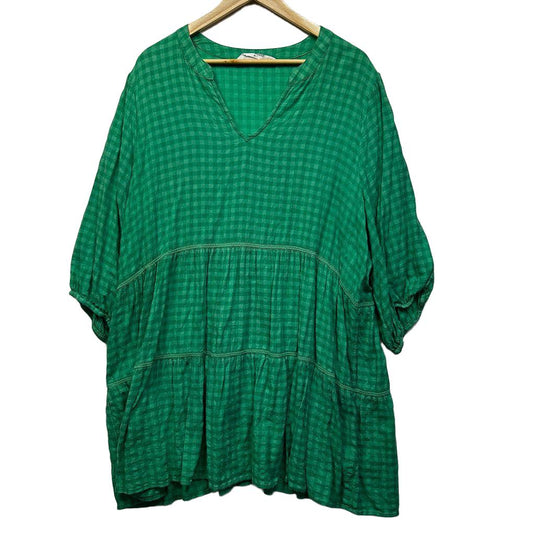 Virtuelle Check Cotton Top - Size 22