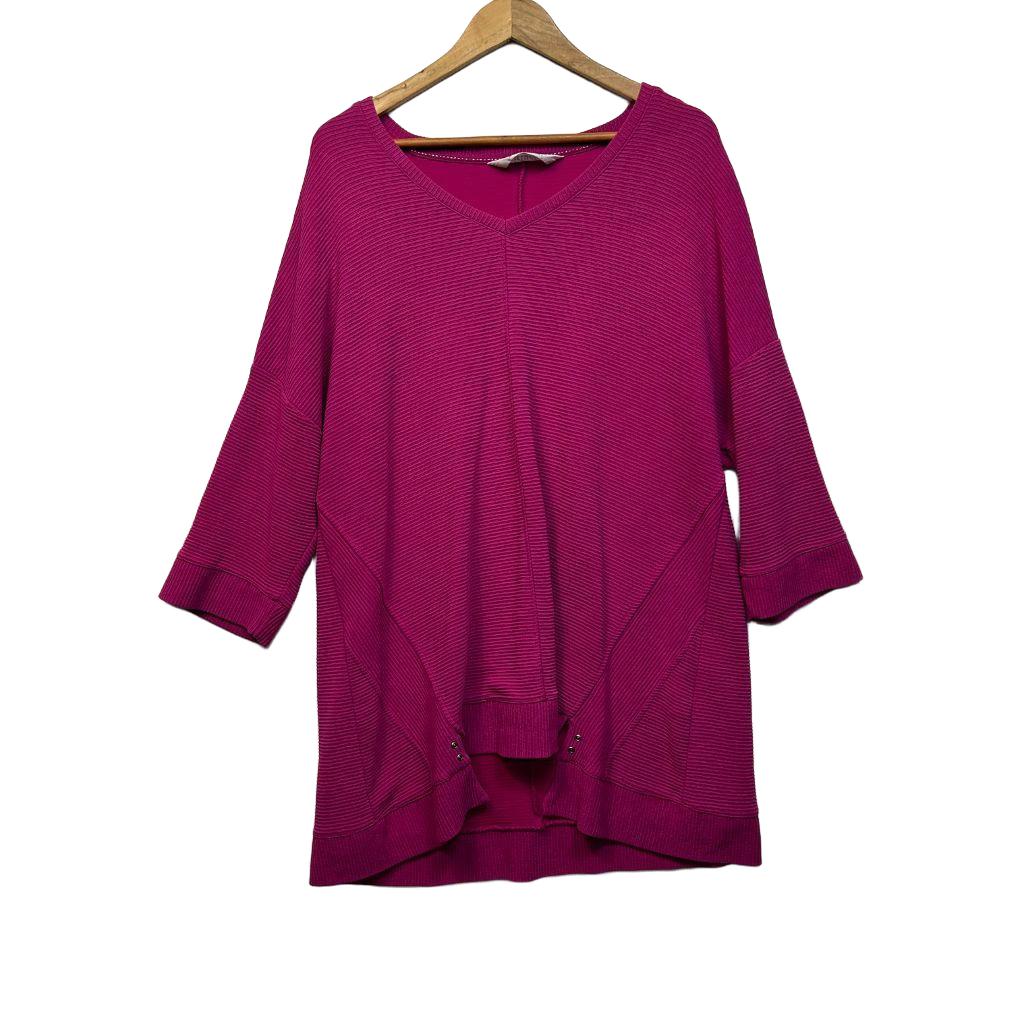 Virtuelle Magenta Casual Top - Size 18/M