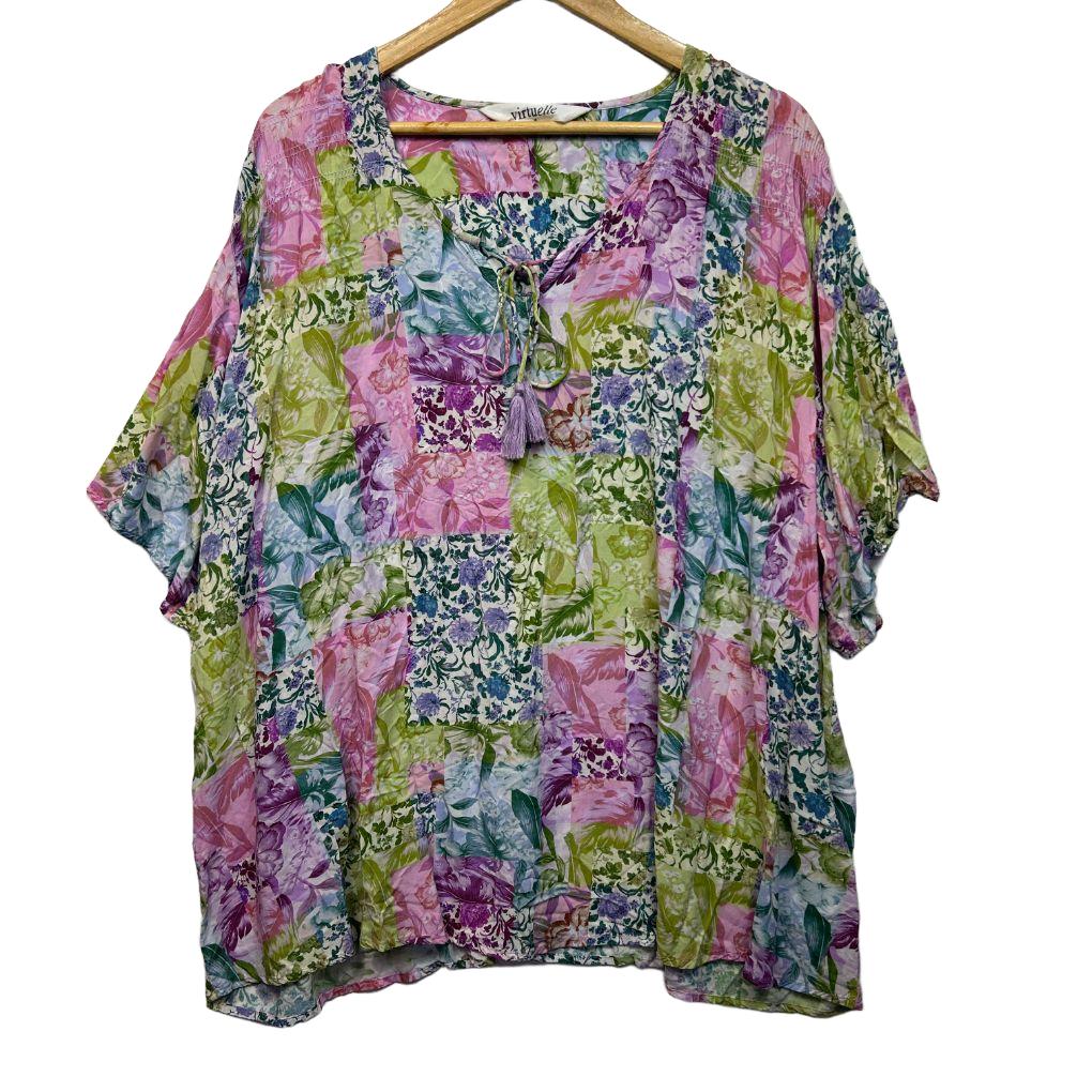Virtuelle Multicoloured Floral Top - Size 28