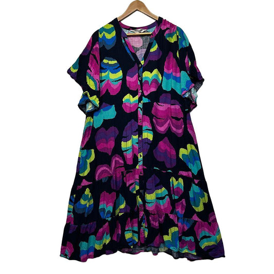 Virtuelle Multicoloured Plus Size Maxi Dress - Size 20