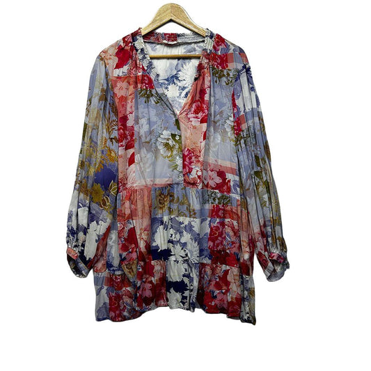 Virtuelle Multicoloured Plus Size Top - Size 24