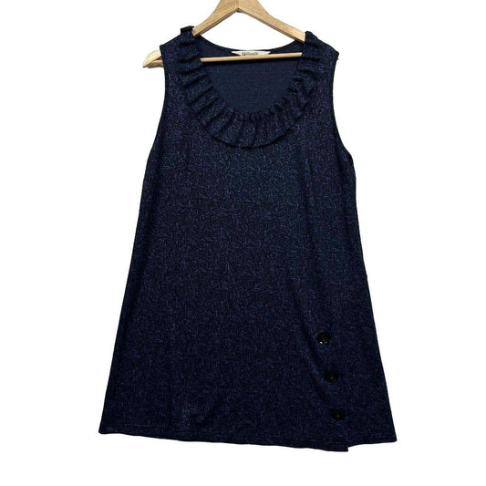 Virtuelle Navy Sleeveless Top - Size 12/14/XXS