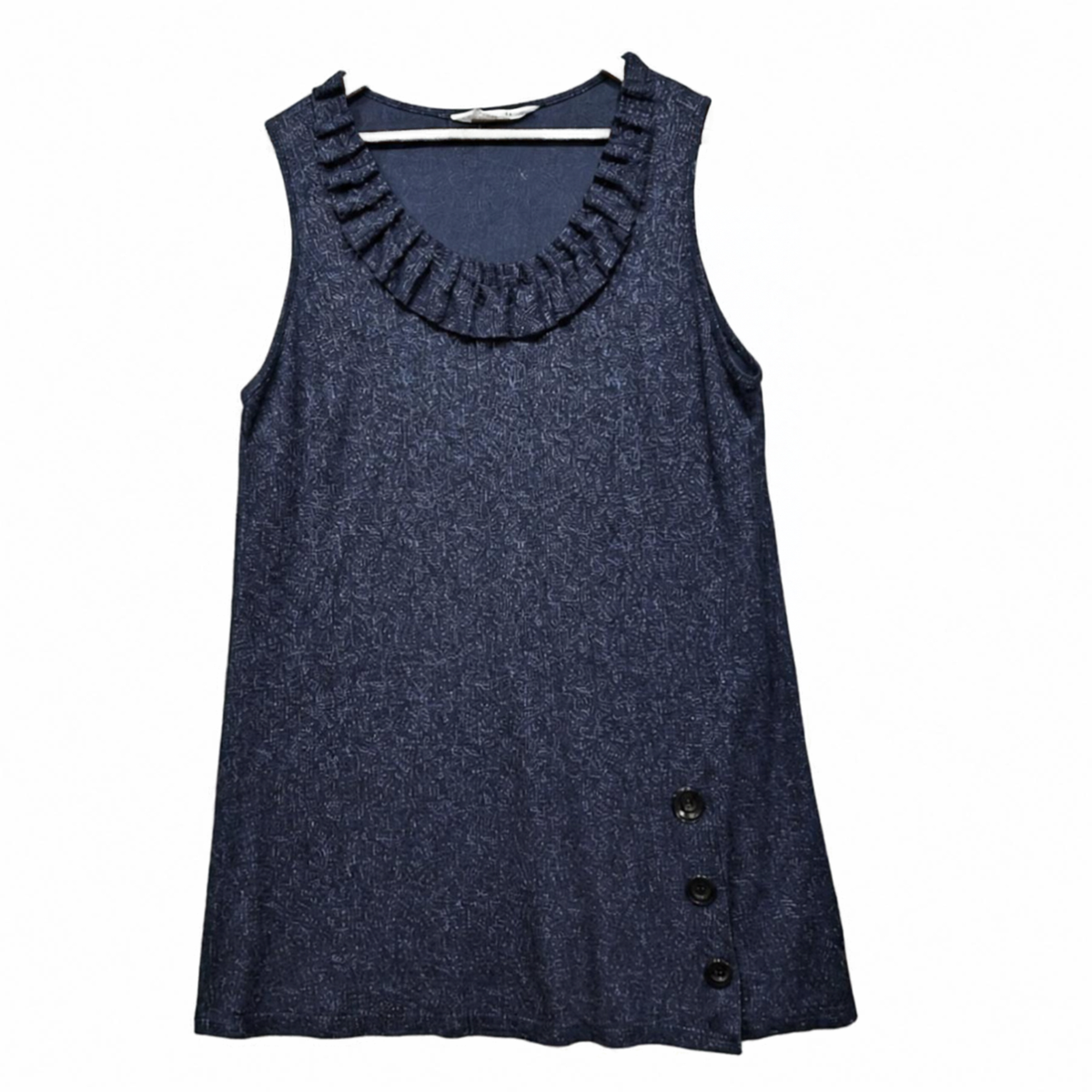 Virtuelle Navy Sleeveless Top - Size 14/XS