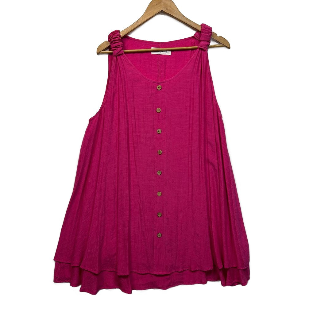 Virtuelle Pink Sleeveless Top - Size 18