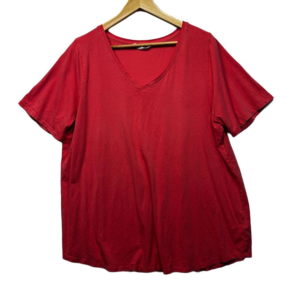 Virtuelle Red Cotton Top - Size 20 (fault)