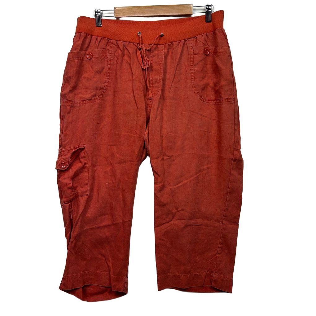 Virtuelle Rust Linen Pants - Size 16 (fault)