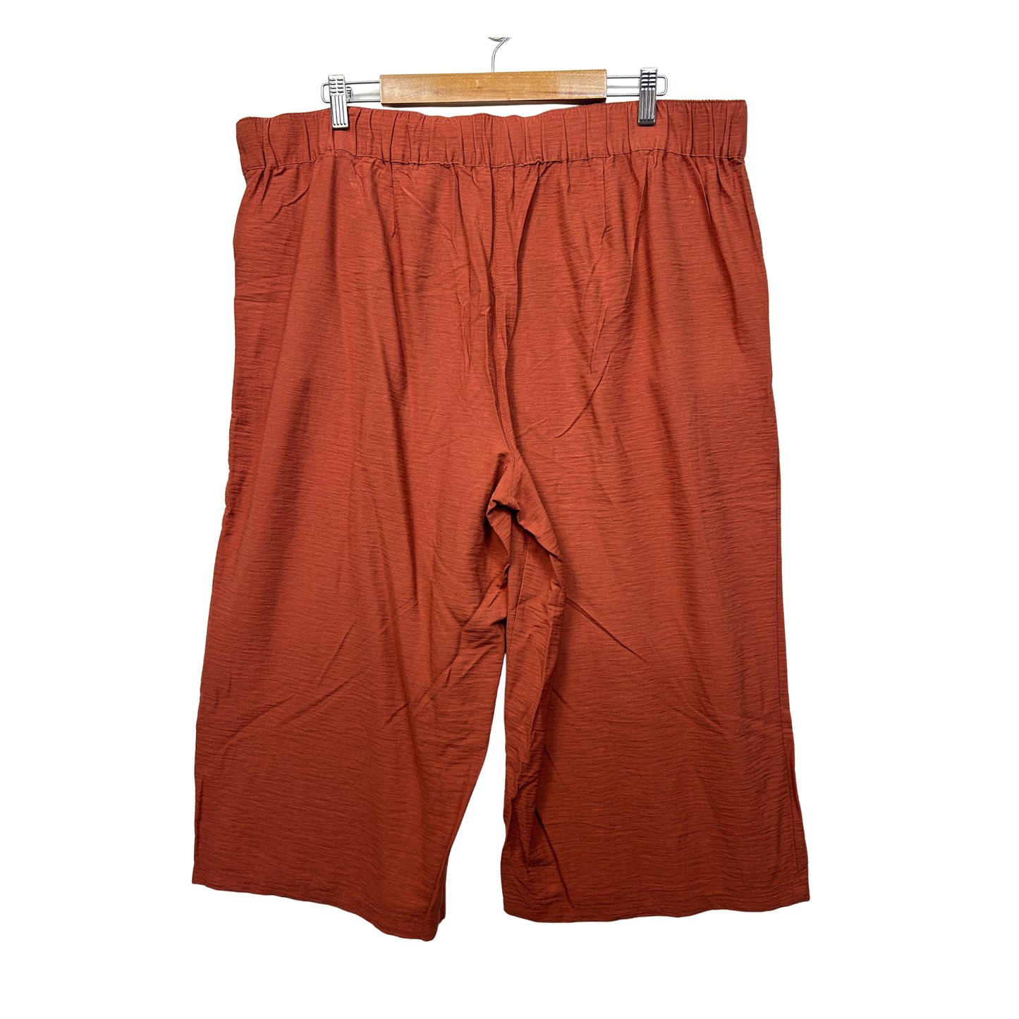 Preview Rust Wide Leg Cropped Pants - Size 20