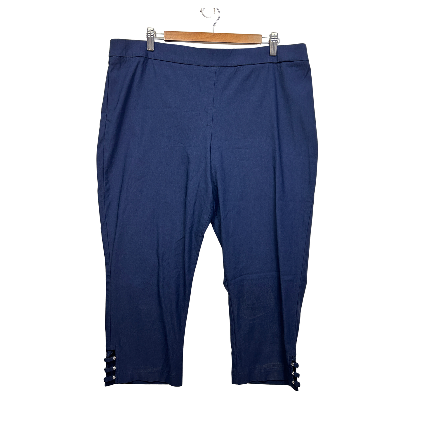 W Lane Navy Cropped Pants - Size 20