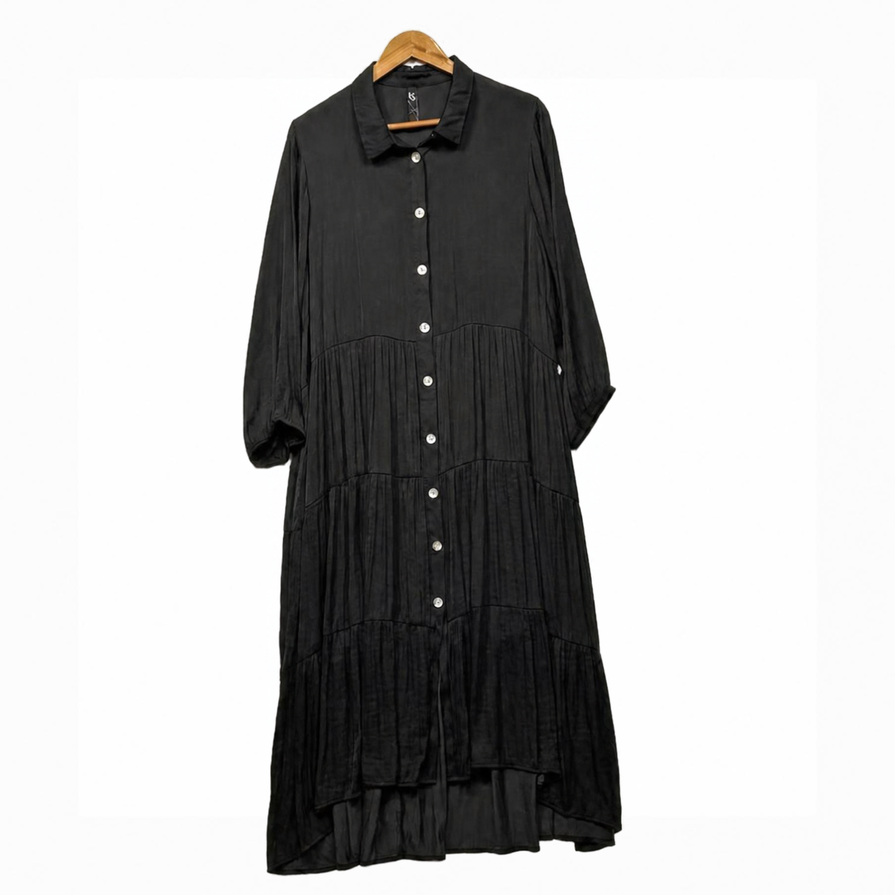 Taking Shape Black Long Sleeve Dress - Size 18