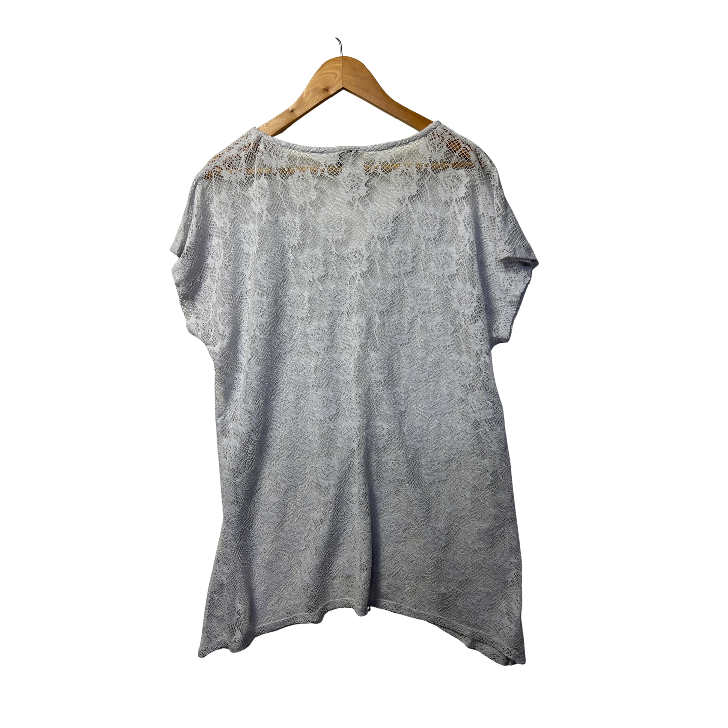 Taking Shape White Swim Cover Up Sheer Top - Size 14/XS