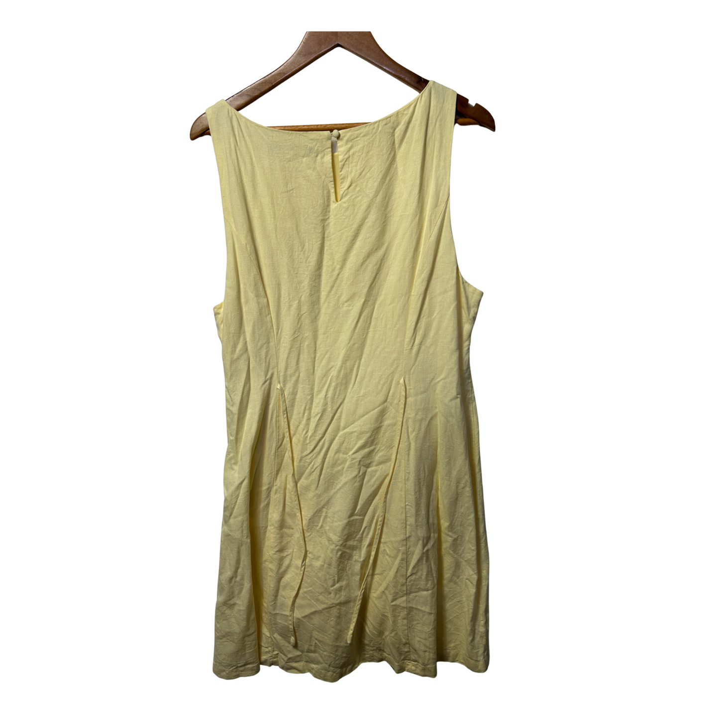 Sportsgirl Yellow Linen Dress - Size 14