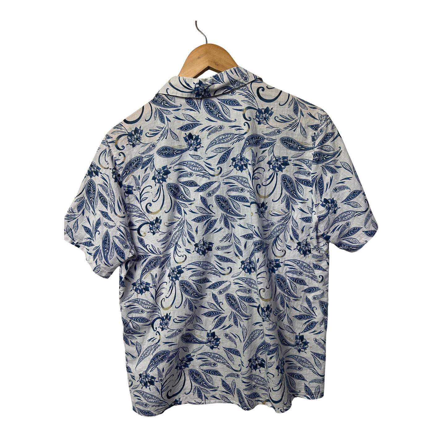 Black Pepper Blue Paisley Shirt - Size 14