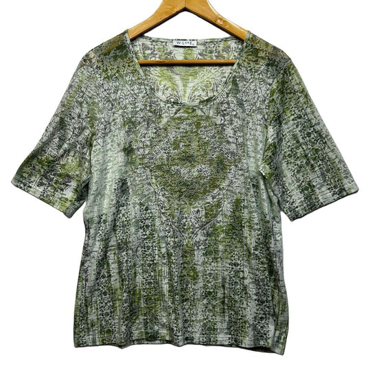 W.Lane Green Cotton Top - Size XL