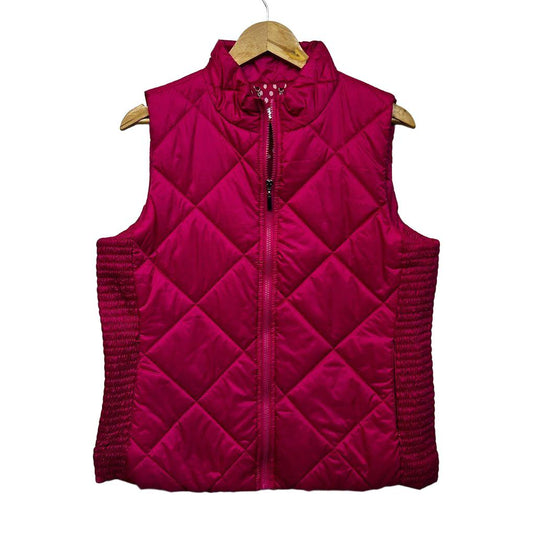 W.Lane Pink Puffer Vest - Size 14