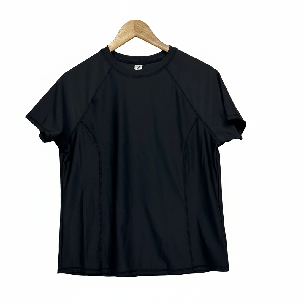 Wavezone Black Swim Top - Size 16
