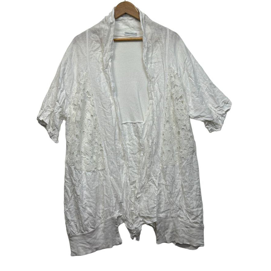 White Linen Italian Jacket - One Size