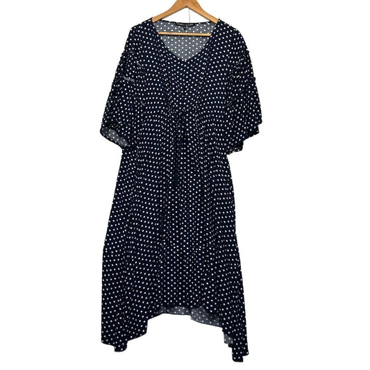 Willow & Tree Navy Polka Dot Dress - Size 16