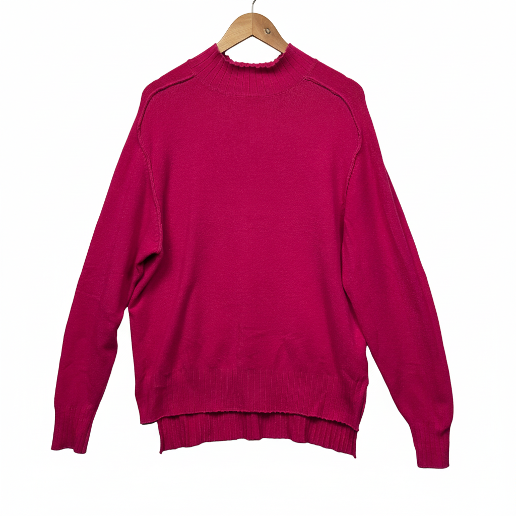 Wishstone Wool Blend Pink Jumper - Size XXL