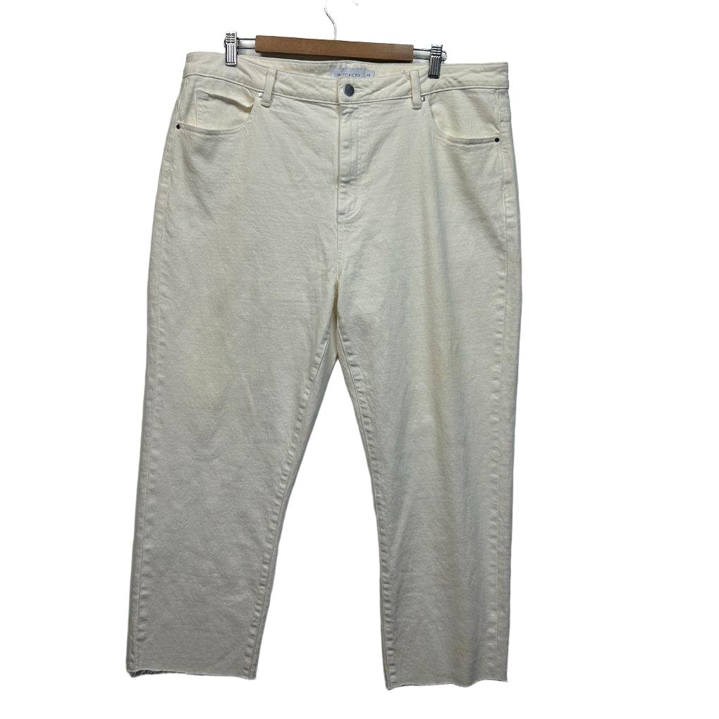 Witchery Cream Jeans - Size 20