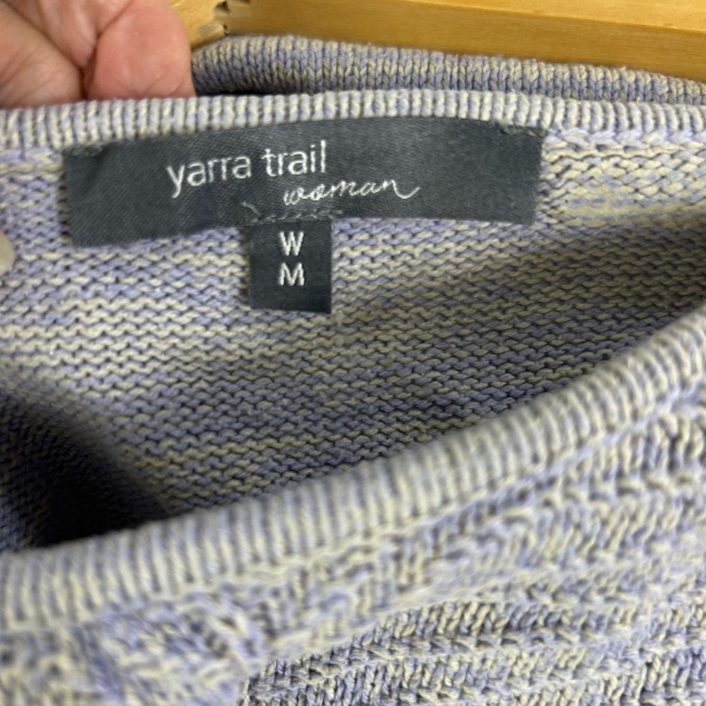 Yarra Trail Grey Cotton Knit Tunic - Size 16/18 W/M