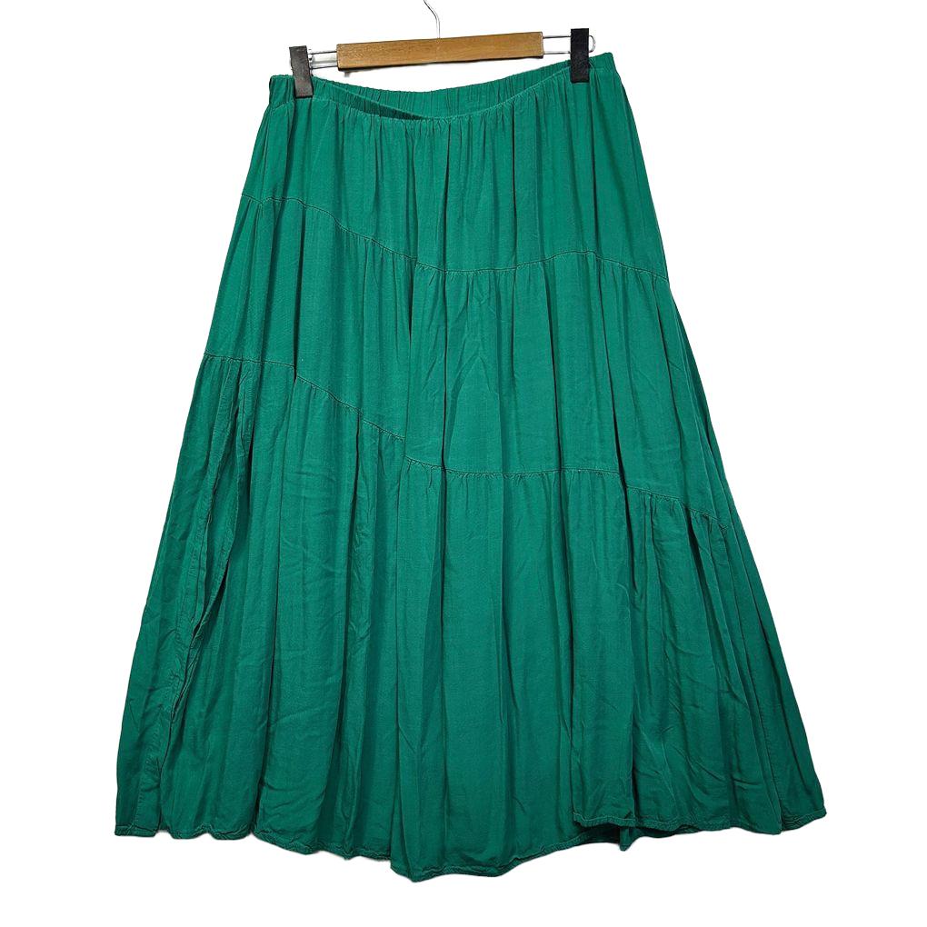 You + All Green Maxi Skirt - Size 18