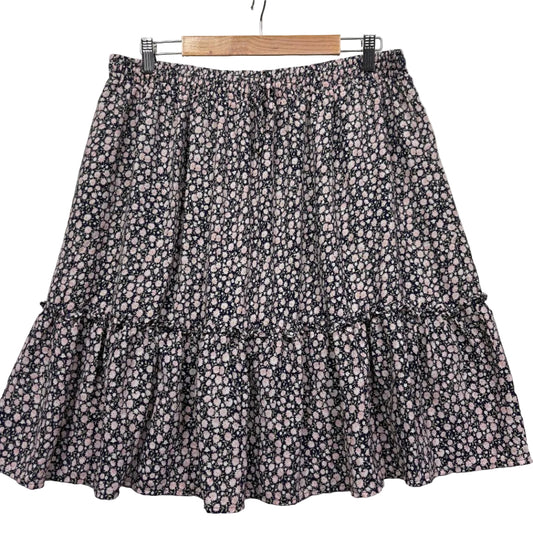 You + All Multicoloured Floral Tiered Skirt - Size 18