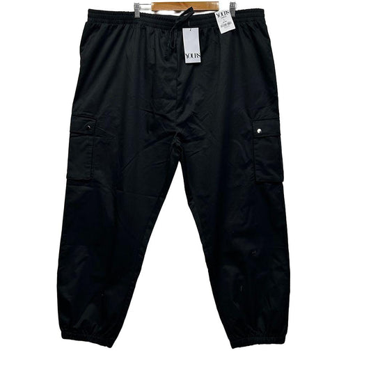 Yours Black Plus Size Cotton Cargo Pants - Size 28